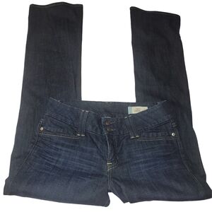 Gap Dark Blue Curvy Fit Straight Leg Jeans 8L
